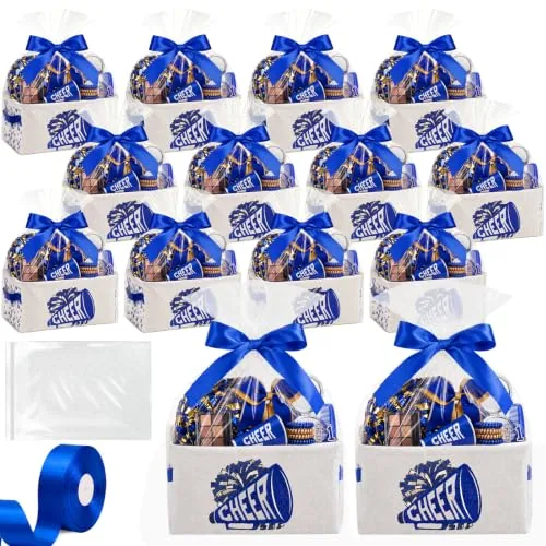 Blue Storage Cheerleader Party Cheer, pack of 12, blue