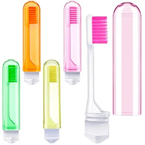 Travel Toothbrush Mini Foldable Case, pack of 4