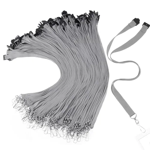 Breakaway Lanyards Hook, pack of 60, grey