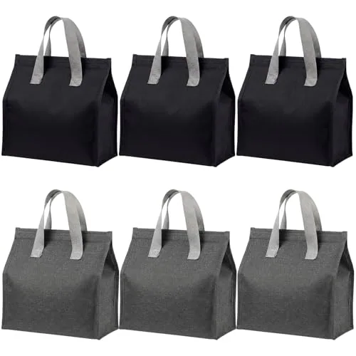 Lunch Bag Waterproof Reusable Portable, pack of 6