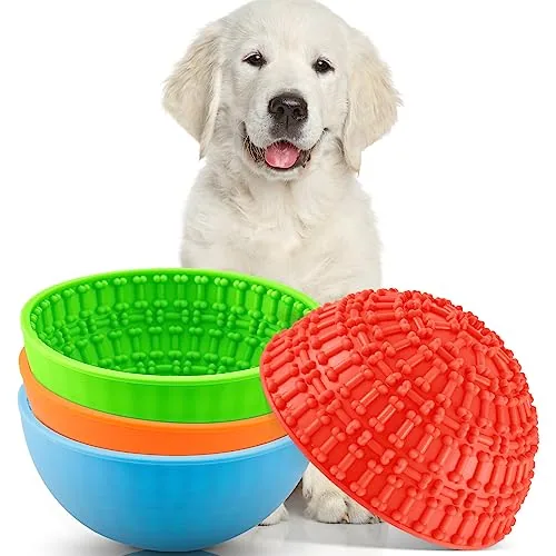 Dog Enrichment Lick Bowls, pack of 4
