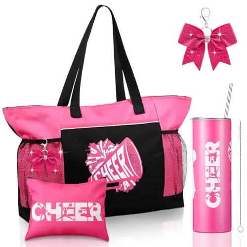 Cheer Bag Tumbler Keychain, pack of 4, red