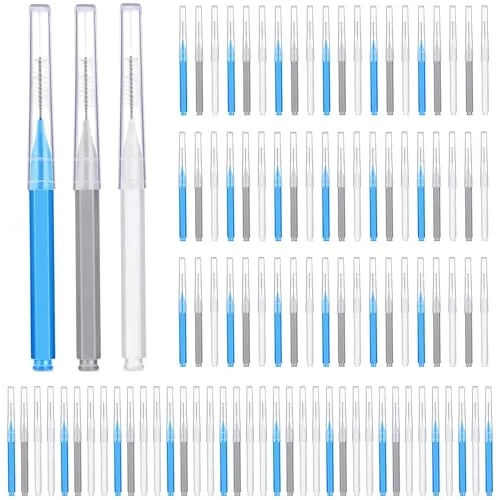 Braces Dental Brushes, pack of 100, blue