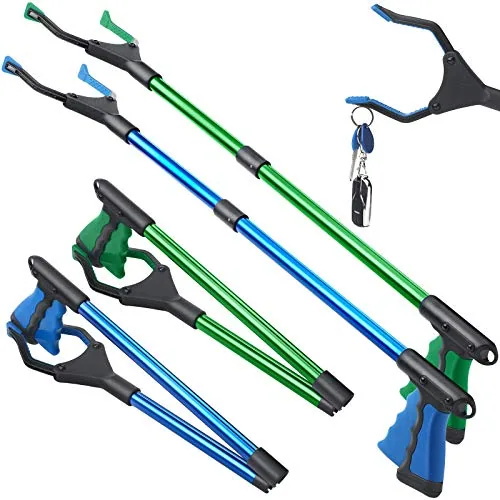 Foldable Grabber Reacher Magnet, 32 in, pack of 2, blue
