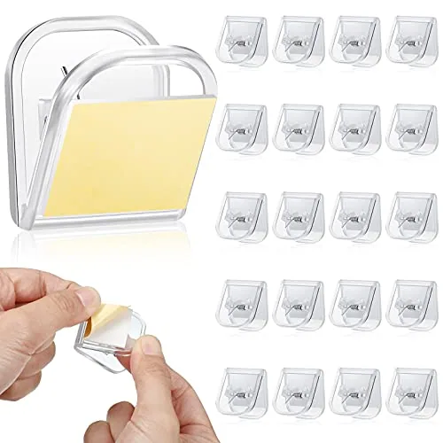 Self Adhesive Clips Wall Poster, pack of 20