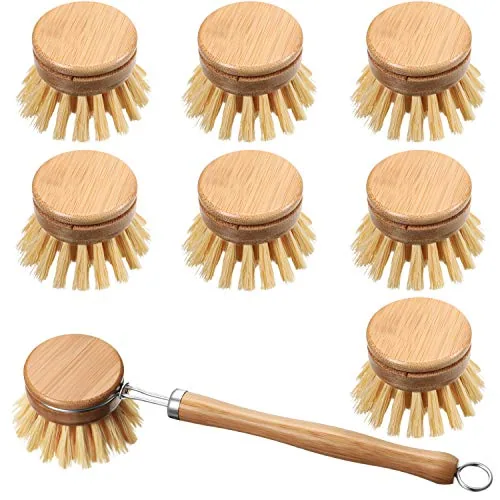 Dish Brush Wood Handle, pack of 8