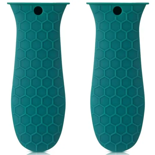 Silicone Pan Handle Sleeve Cast, pack of 2, green