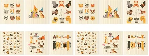 Dog Swedish Cleaning Dishcloths, pack of 6