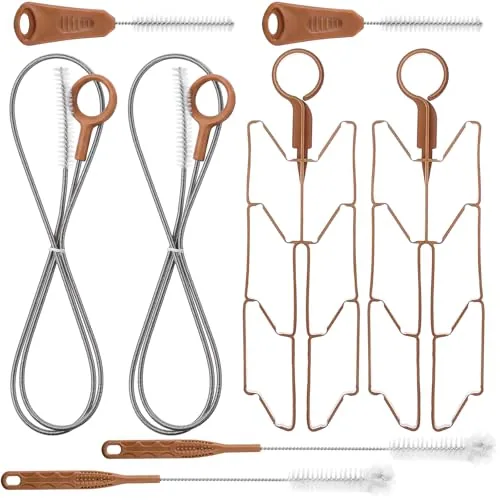 Reservoirs Hydration Bladder Cleaning Kit, 8 in, pack of 2 sets, brown
