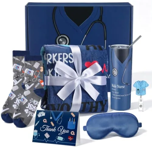 Male Nurses Christmas Appreciation, pack of 7