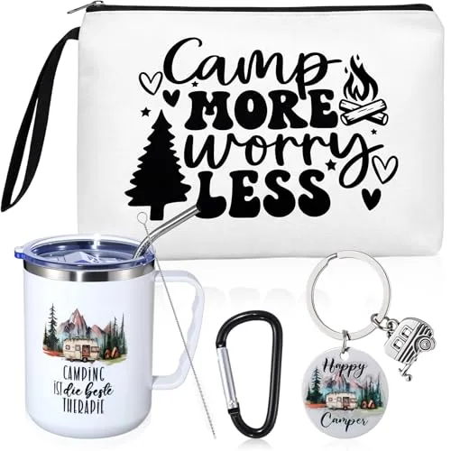 Camping Insulated Mug Makeup Bag, 17oz, pack of 3