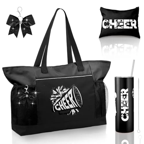 Cheer Bag Tumbler Keychain, pack of 4, black