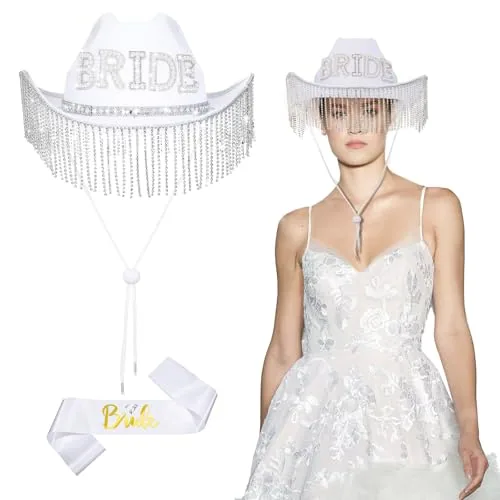 Bride Hat Cowgirl Bachelorette Party, pack of 2