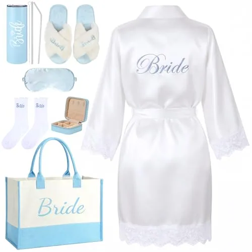 Something Blue Bride Be Bridal, pack of 7, blue