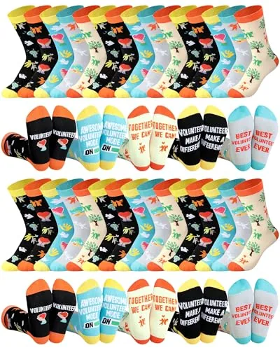 Volunteer Socks Christmas Appreciation, 25 pairs