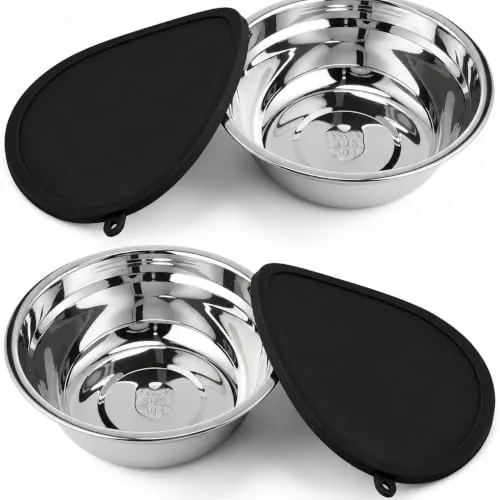 Pet Bowl Lid, pack of 4, black