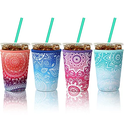 Iced Coffee Sleeve, 24 oz, pack of 4