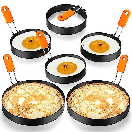 Egg Rings Griddle Nonstick Pancake, 6 in, pack of 6