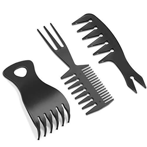 Wide Tooth Styling Comb Hair, pack of 3