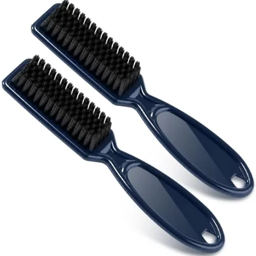 Clipper Brush Barber Blade Trimmer, pack of 2, blue
