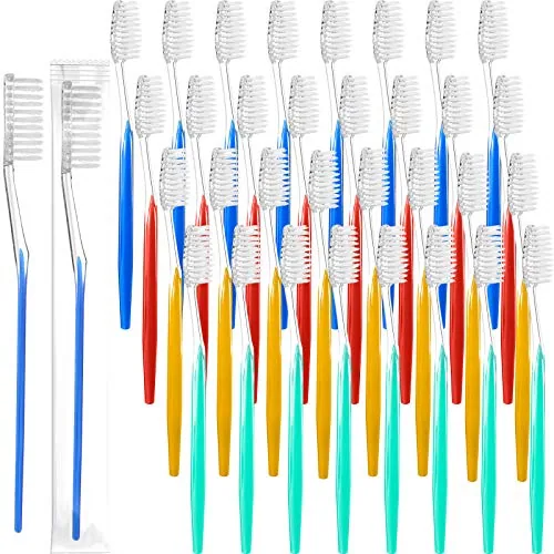 Disposable Travel Toothbrush Individually Wrapped, pack of 200