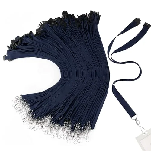 Breakaway Lanyards Hook, pack of 60, navy
