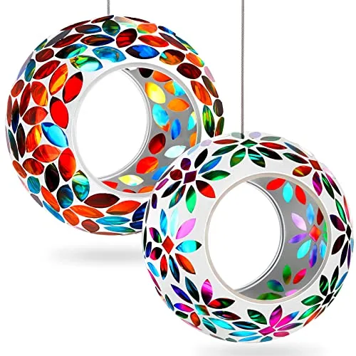 Fly Through Bird Feeders Mosaic, pack of 2