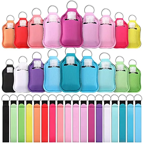 Hand Sanitizer Holder Keychain Wristlet, 1oz, pack of 54