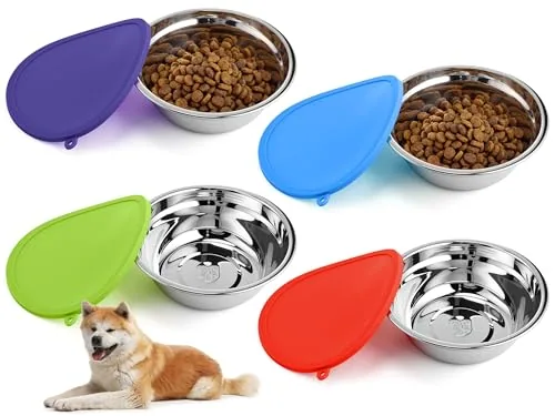 Pet Bowl Lid, pack of 8, red