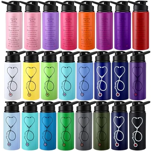 Nurse Appreciation Aluminum Tumblers Water, 20 oz, pack of 24