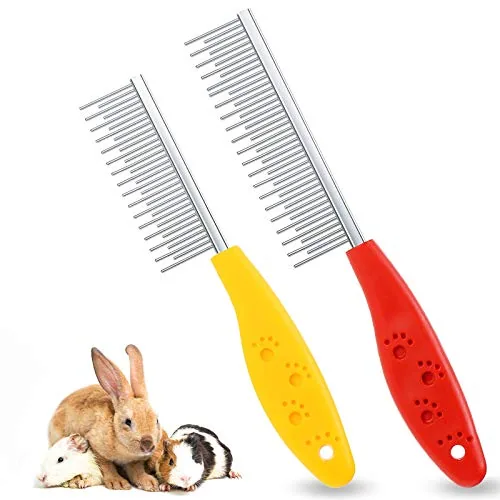 Pet Hair Grooming Comb Stainless, pack of 2