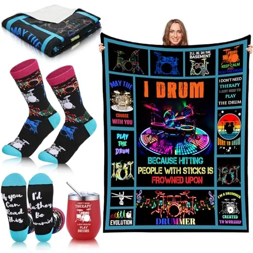 Back School Drum Music Teacher, pack of 3
