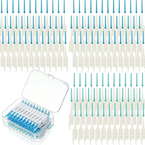 Dual-use Interdental Brushes, pack of 200, blue