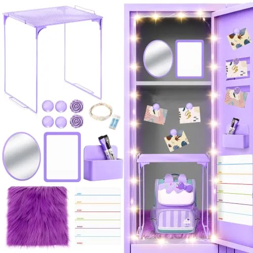 Locker School, pack of 11, purple
