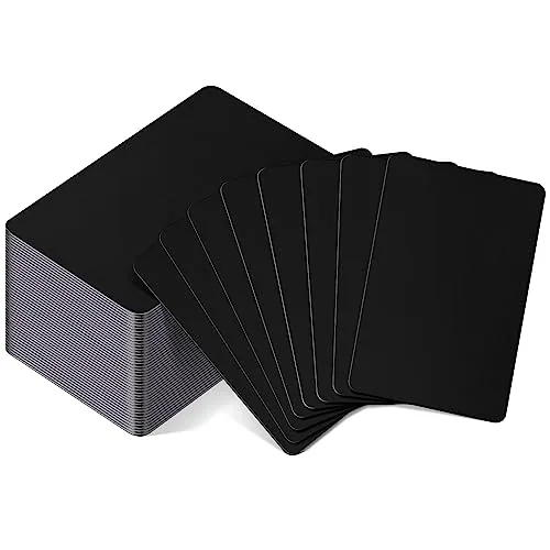 Business Cards Blank Metal Engraving, 0.8 mm, pack of 50