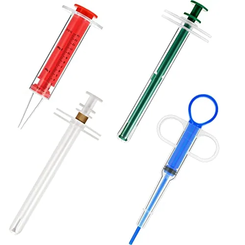 Cat Pill Shooter Pet Plunger, pack of 4, blue