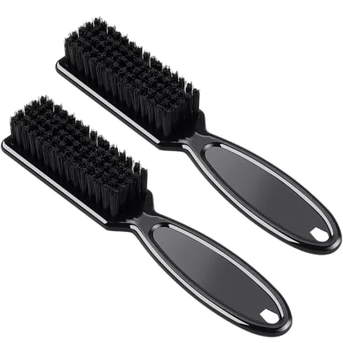 Clipper Brush Barber Blade Trimmer, pack of 2, black