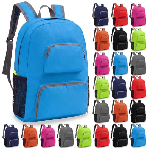 Colorful Backpacks, 17 in, pack of 24