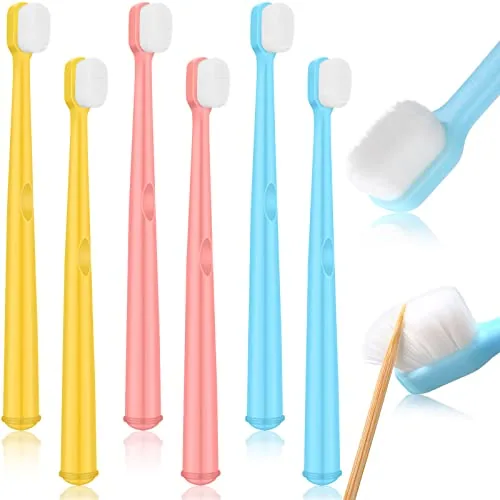 Nano Toothbrush Soft Bristles, pack of 6