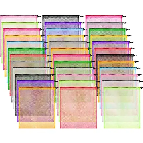 Mesh Laundry Drawstring Bag Equipment, 13 x 15.5 in, pack of 36