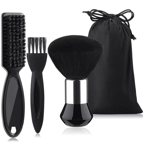 Barber Clipper Brush Hair Cleaner, pack of 3, black