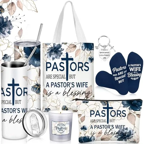 Pastor Wife Appreciation Christian Thank, 20oz, pack of 7, blue