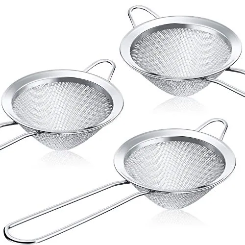 Cocktail Strainer Bar Fine Mesh, 3.3 in, pack of 3