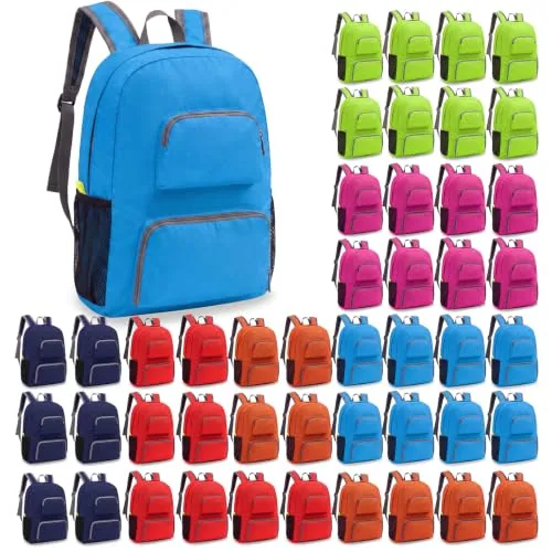 Colorful Backpacks, 17 in, pack of 48, bright