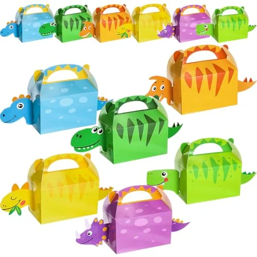 Dinosaur Party Favor Bags Theme, pack of 12