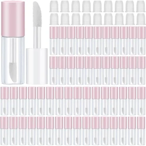 Mini Lip Gloss Tubes, 3ml, pack of 100, pink