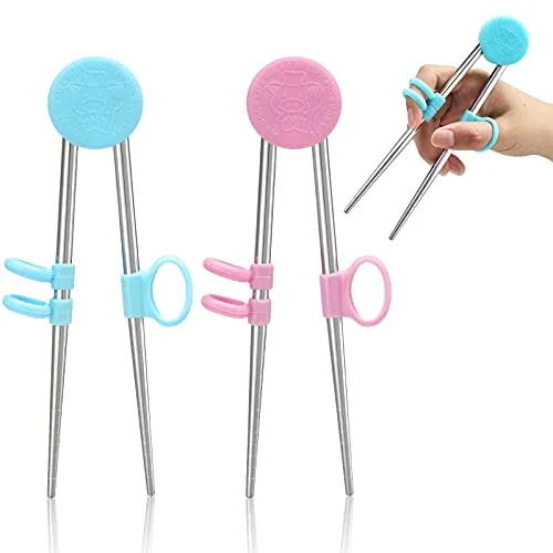 Training Chopsticks Beginners, 2 pairs, blue