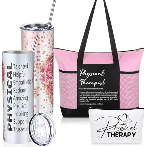 Physical Therapist Appreciation Stainless Steel, 20 oz, pack of 3, pink