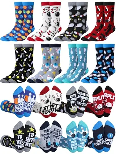 Funny Bowling Socks Shoe, 8 pairs