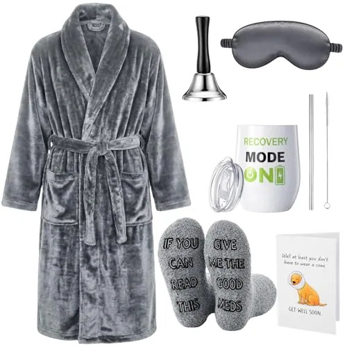 Get Well Soon Care Package, 12oz, pack of 6, grey